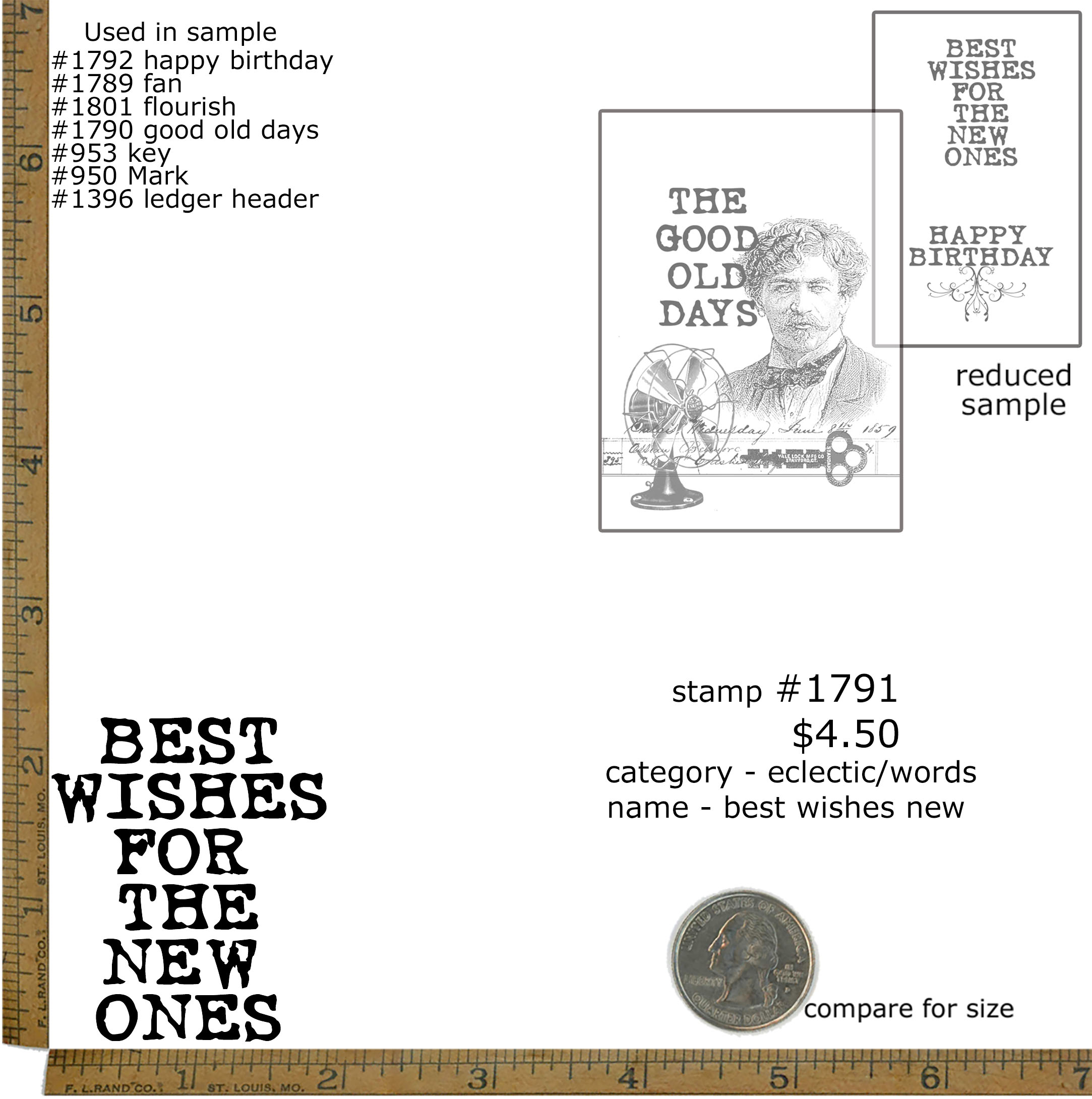 #1791 - Best Wishes New - Eclectic/Words